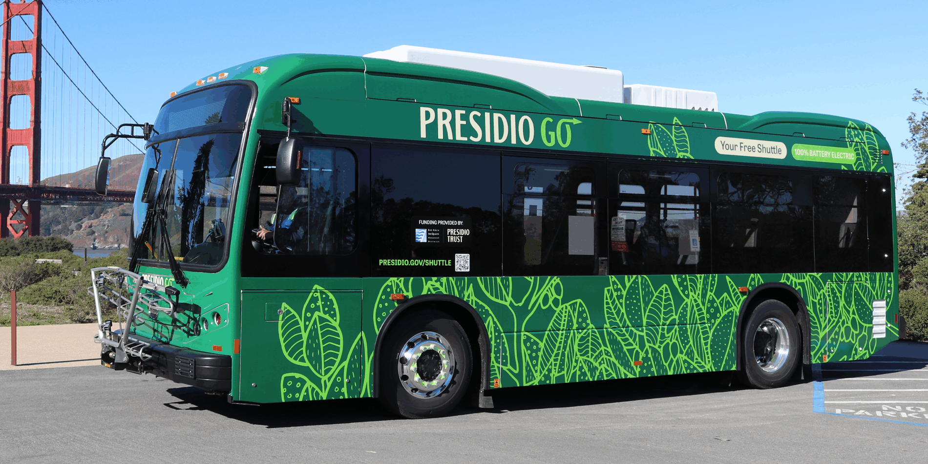Vinyl Design and wrap - Presidio Bus